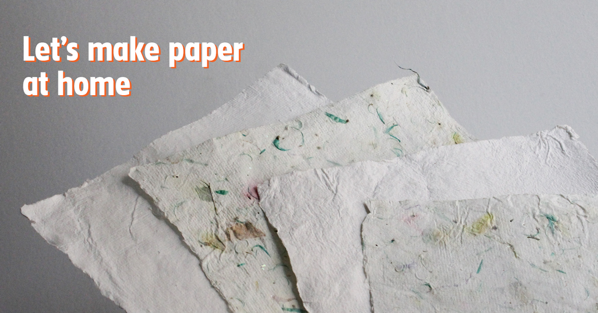 Paper making at home with Arnold Grummer