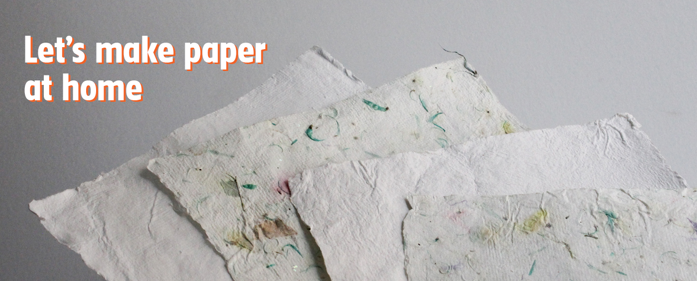 Paper making at home with Arnold Grummer - Above Ground Art Supplies