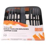 Above Ground Studioworks Gold Taklon Brush Set
