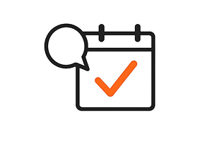 Book a consultation icon with bg