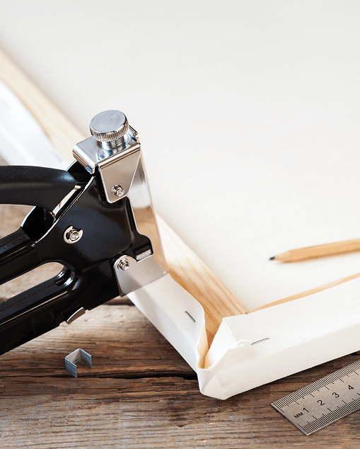 Canvas Stretching for a Gallery Ready Finish Image