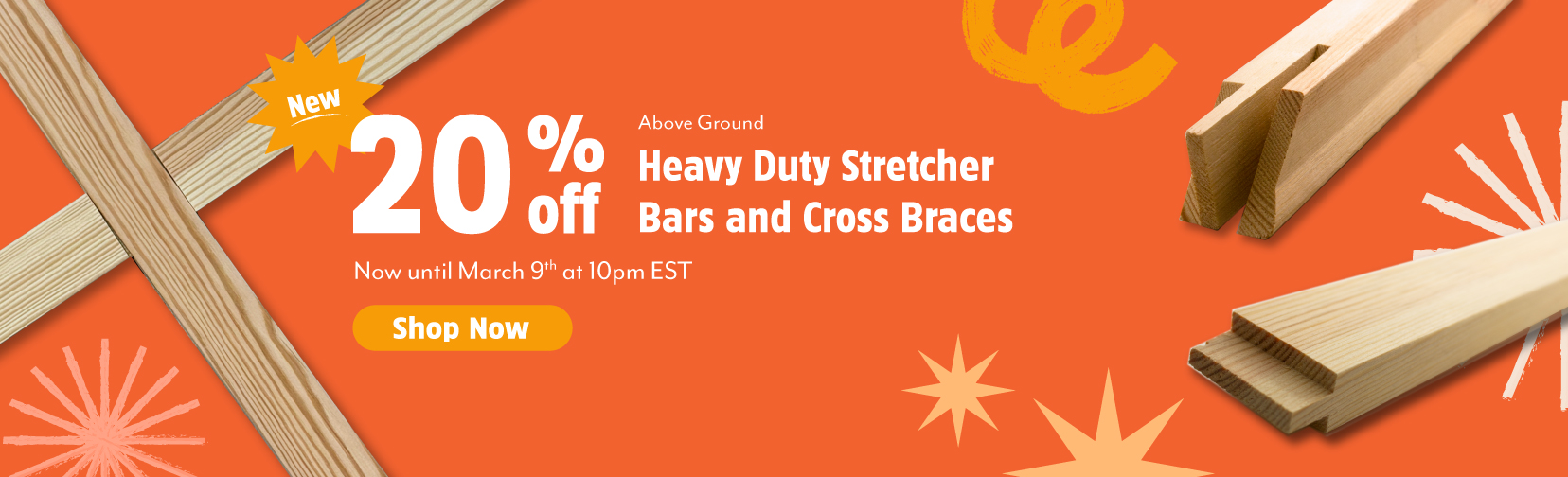 AGStretcherBar LaunchSale WebBanner 1